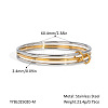 304 Stainless Steel 3-Strand Bangle Sets for Women VJ6341-3-2