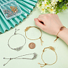8Pcs 2 Style Adjustable 304 Stainless Steel Slider Bracelet Making AJEW-PH0011-83-6