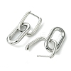 Non-Tarnish Ion Plating(IP) 304 Stainless Steel Hoop Earrings for Women EJEW-D111-03P-2