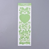 Bowknot & Heart Pattern Decorative Stickers Sheets DIY-L037-G09-1