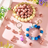 50Pcs Food Grade Eco-Friendly Silicone Beads SIL-TADJ0001-03D-6