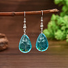Resin & Alloy Dangle Earrings WGE62B3-02-1