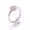 Adjustable Brass Micro Pave Cubic Zirconia Finger Rings RJEW-L086-03P-3