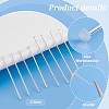 60Pcs 2 Styles 925 Sterling Silver Flat Head Pins STER-PH0001-88-4