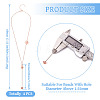 304 Stainless Steel Rose Flower Chain Necklaces NJEW-TAC0021-3