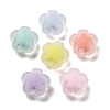 Frosted Transparent Acrylic Beads OACR-A032-25-1