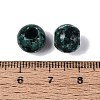 Natural Green Spot Jasper European Beads G-Q607-02J-3