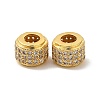 Rack Plating Brass Cubic Zirconia Beads KK-G457-09G-02-2