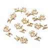 Christmas Real 18K Gold Plated Brass Micro Pave Cubic Zirconia  Pendants KK-A154-18G-3