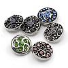 Zinc Alloy Jewelry Snap Buttons X-ALRI-R019-M-1