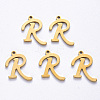 PVD Vacuum Plating 201 Stainless Steel Charms STAS-R105-R-G-2