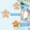 SUPERFINDINGS 36Pcs 3 Colors 1-Hole Alloy Rhinestone Shank Buttons BUTT-FH0001-004-4