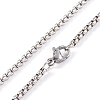 Titanium Steel Box Chain Necklaces NJEW-P304-01D-3