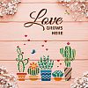 Plastic Reusable Drawing Painting Stencils Templates DIY-WH0172-461-7