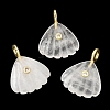Natural Quartz Crystal Carved Pendants G-C282-05E-1