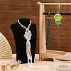 CHGCRAFT 3Pcs 3 Style Cotton Braided Pendant Decorations HJEW-CA0001-40-4