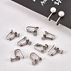 Tarnish Resistant 304 Stainless Steel Clip-on Earring Settings STAS-Q227-01-6