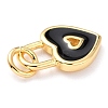 Brass Enamel Pendants KK-M218-11D-RS-2