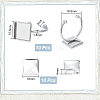 Unicraftale DIY Blank Square Cuff Ring Making Kit DIY-UN0005-39-3