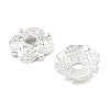 4-Petal Tibetan Style Alloy Flower Bead Caps TIBE-S222-S-RS-1