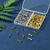 100Pcs 2 Colors Brass Ice Pick Pinch Bails IFIN-FS0001-48-9