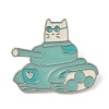 Cat with Tank Enamel Pins JEWB-M066-01P-02-1