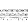 Tarnish Resistant 304 Stainless Steel Oval & Dumbbell Link Chain STAS-B060-02P-2