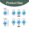 100Pcs 2 Style Christmas Handmade Polymer Clay Pendant and Connector Charms PALLOY-TAC0250-4