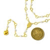 Brass & Round Glass Double Layer Necklaces NJEW-JN04989-3