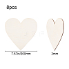 Unfinished Wood Heart Cutout Shape WOOD-WH0101-37C-2