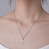 Non-Tarnish 201 Stainless Steel Bolt Lighting Pendant Necklace NJEW-OY001-14-2