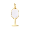 Brass Enamel Pendants KK-U062-02B-01-1