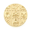 Halloween Series Wax Seal Brass Stamp Heads AJEW-M039-01M-2