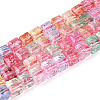 Crackle Transparent Glass Beads Strands GLAA-N062-6mm-11-1