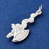 925 Sterling Silver Axe Pendants STER-G045-18S-2