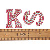 Alphabet Resin Rhinestone Patches DIY-TAC0005-45C-7