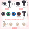 Plastic Doll Eyes & Nose Sets FIND-WH0420-144B-2