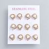 304 Stainless Steel Stud Earrings EJEW-F246-02M-1