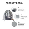 Givenny-EU 8Pcs 4 Colors Blank Non-Woven DIY Craft Drawstring Storage Bags ABAG-GN0001-10B-11