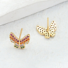 Elegant Butterfly Stainless Steel Stud Earrings QU4931-3