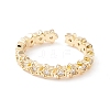 Clear Cubic Zirconia Star Cuff Ring LS-KK-D067-34G-RS-2