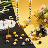   14 Styles Painted & Unfinished Natural Wood Beads WOOD-PH0002-43-5