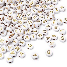 Plating Acrylic Beads PACR-YW0001-08G