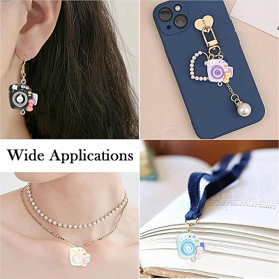 10Pcs Opaque Resin Connector Charms RESI-YW0006-07-1