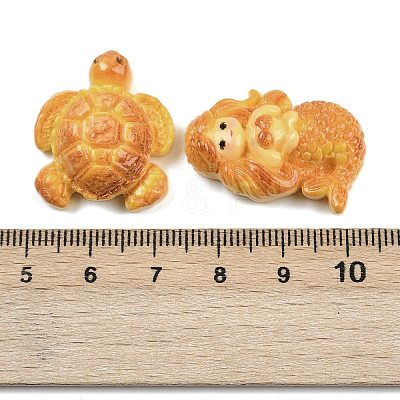 Marine Animal Opaque Resin Cabochons CRES-A060-01-1