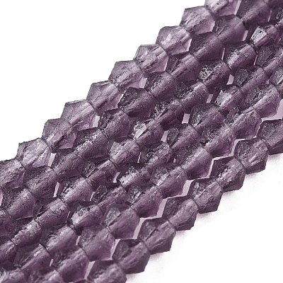 Imitate Austrian Crystal Frosted Glass Beads Strands EGLA-A039-T3mm-MD04-1