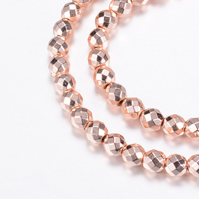 Electroplate Non-magnetic Synthetic Hematite Bead Strands X-G-Q465-16RG-1