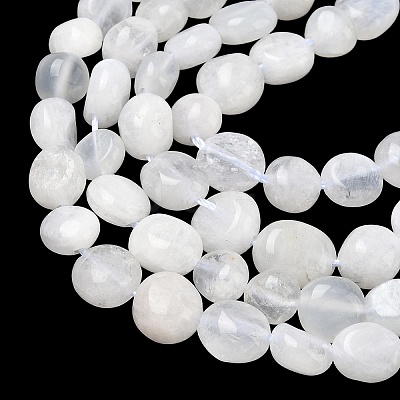 Natural Rainbow Moonstone Beads Strands X-G-Q961-27-1