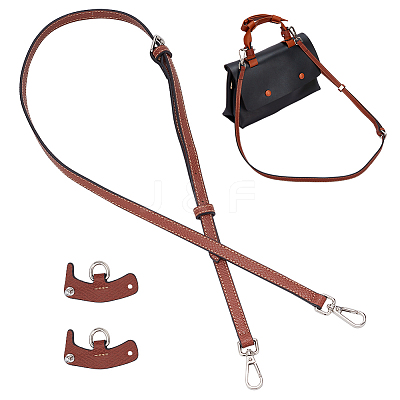 Leather Bag Handles & Undamaged Bag Triangle Buckle Connector FIND-WH0191-13A-1