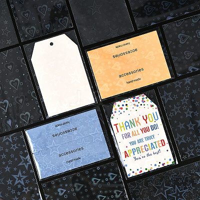 2 Bags 2 Styles Rectangle Laser Transparent Plastic Packaging Bags ABAG-SP0001-46B-1